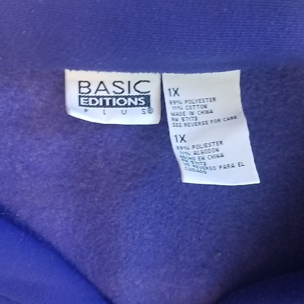 Basic Edition Blue/Purple Sweater - image 6